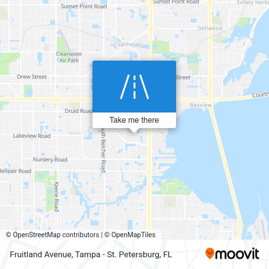 Fruitland Avenue map
