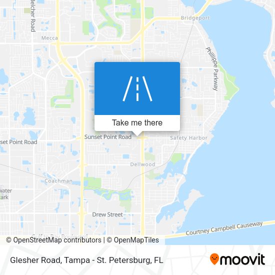 Glesher Road map