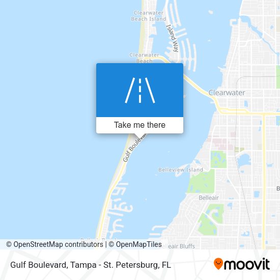 Gulf Boulevard map