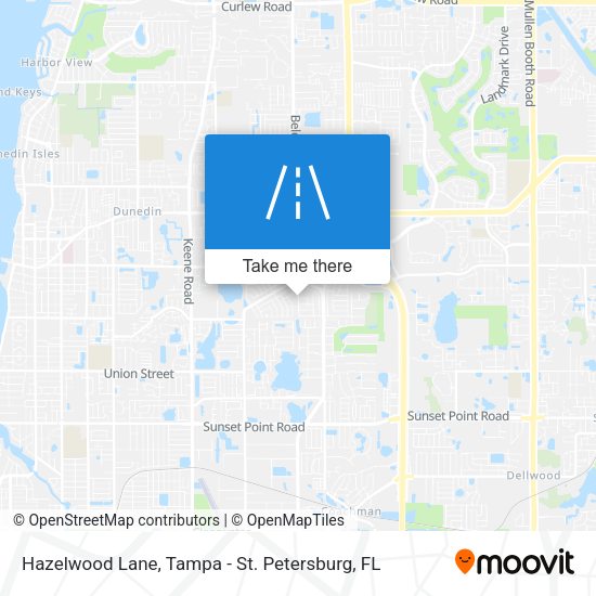 Hazelwood Lane map