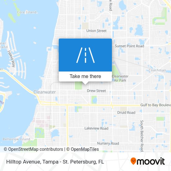 Hilltop Avenue map