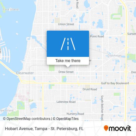 Hobart Avenue map