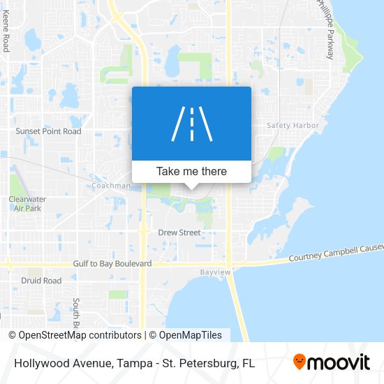 Mapa de Hollywood Avenue