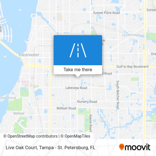Live Oak Court map