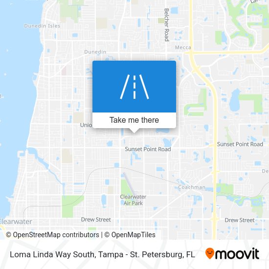 Loma Linda Way South map