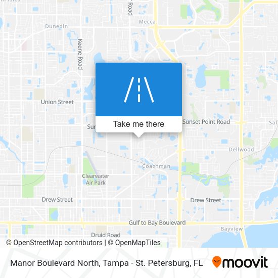 Manor Boulevard North map
