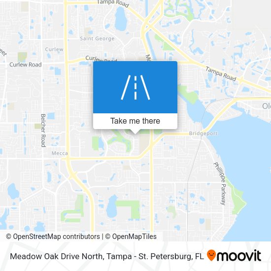 Meadow Oak Drive North map