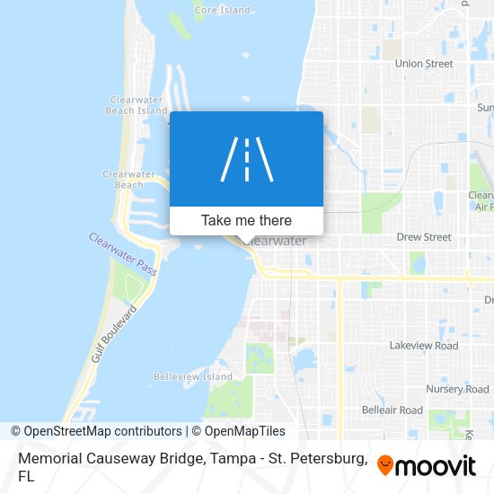 Memorial Causeway Bridge map