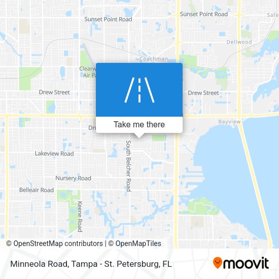 Minneola Road map