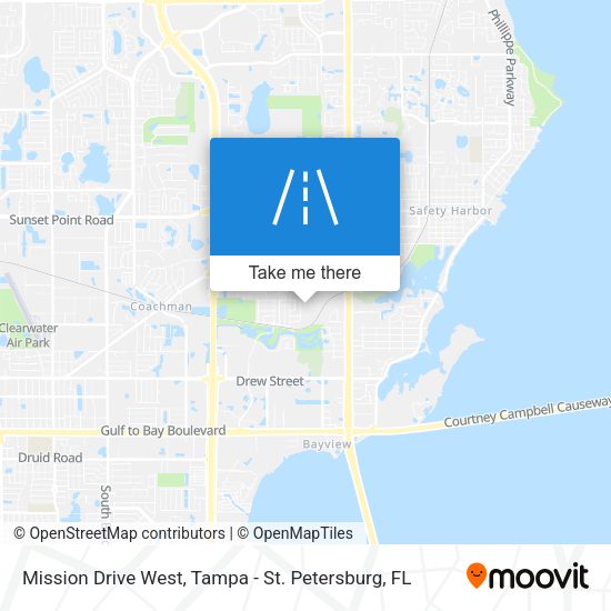 Mission Drive West map