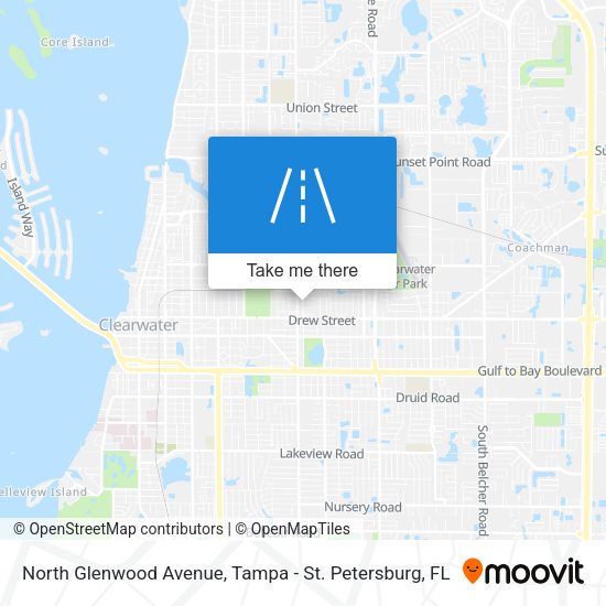 Mapa de North Glenwood Avenue