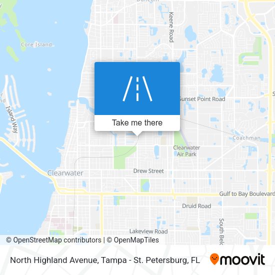 Mapa de North Highland Avenue