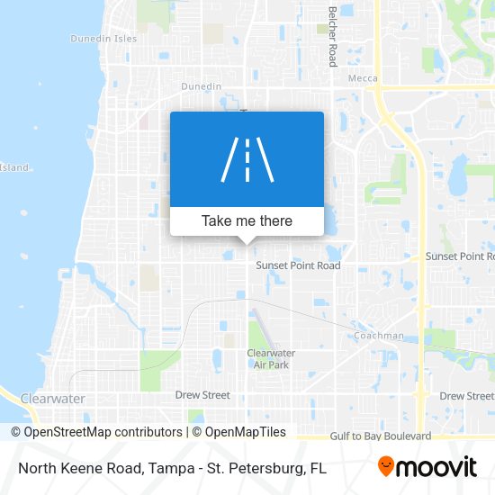 North Keene Road map