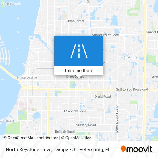 North Keystone Drive map