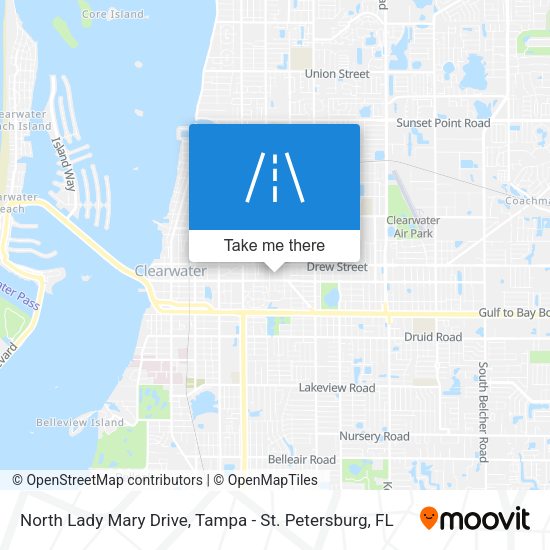 North Lady Mary Drive map