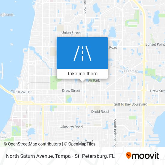 North Saturn Avenue map