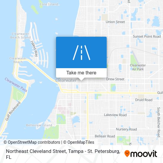 Northeast Cleveland Street map