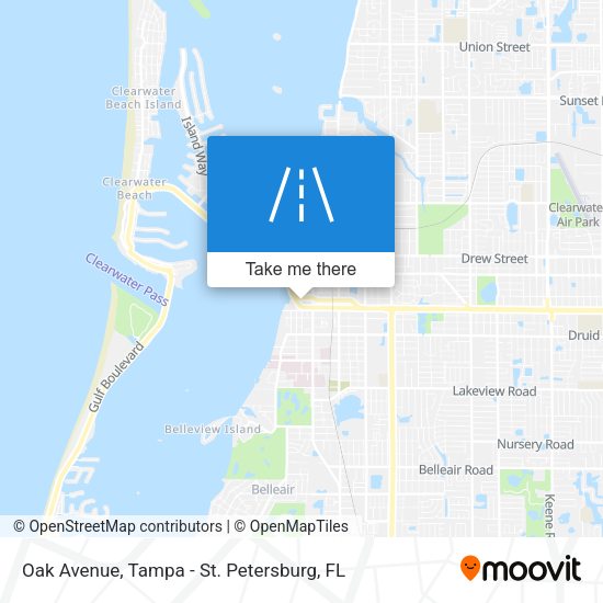 Oak Avenue map