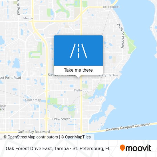 Mapa de Oak Forest Drive East