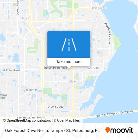 Mapa de Oak Forest Drive North