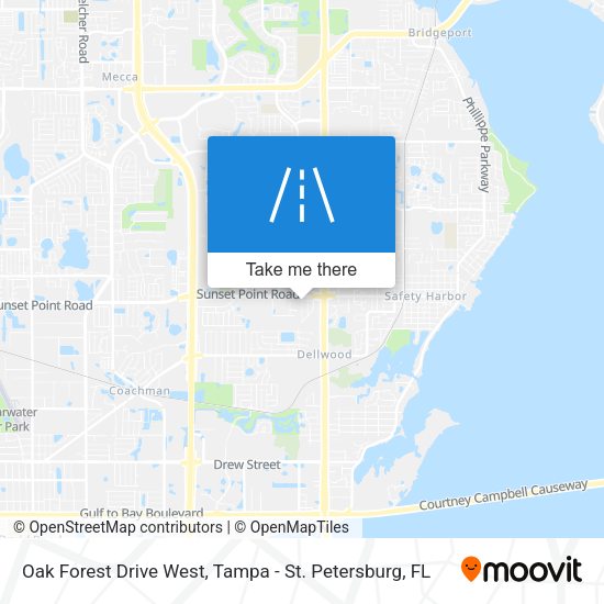 Mapa de Oak Forest Drive West
