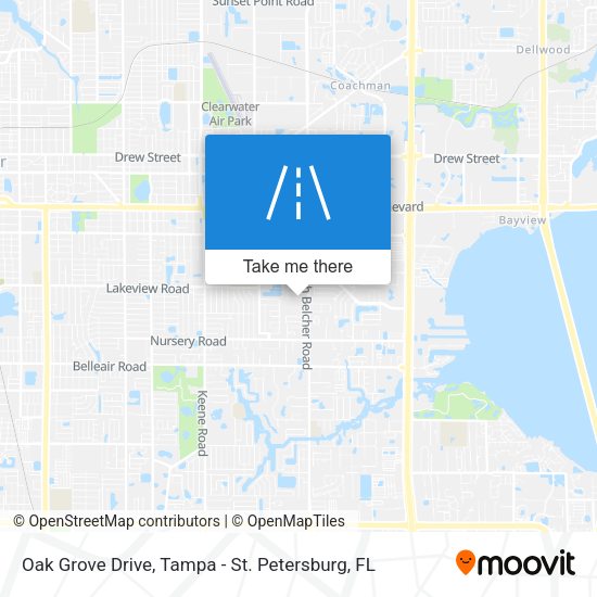 Oak Grove Drive map