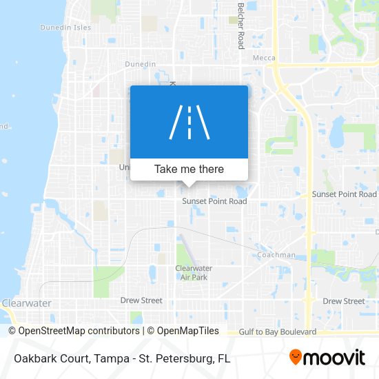Oakbark Court map
