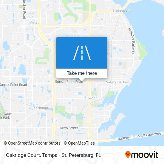 Mapa de Oakridge Court