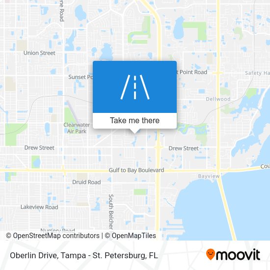 Oberlin Drive map