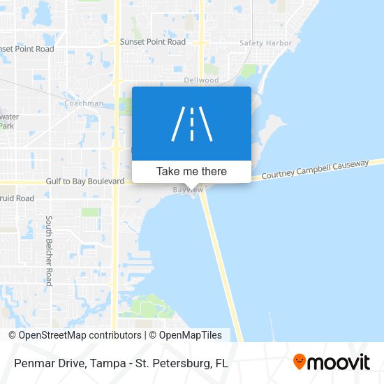 Penmar Drive map