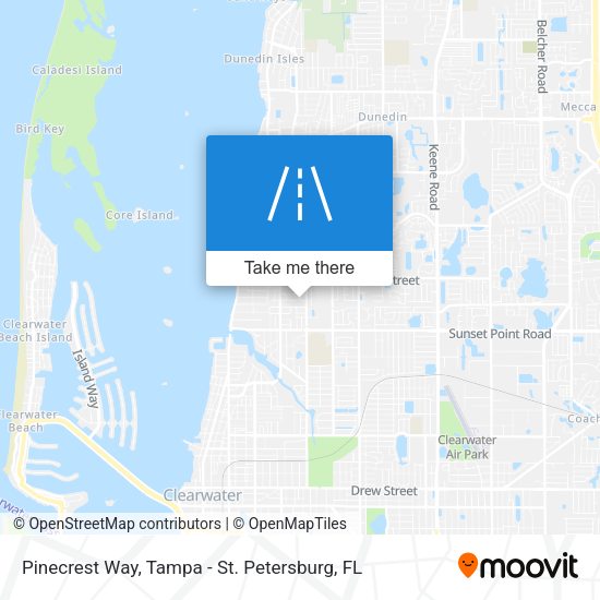 Pinecrest Way map