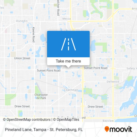 Pineland Lane map