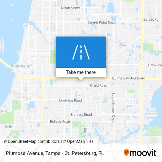 Plumosa Avenue map
