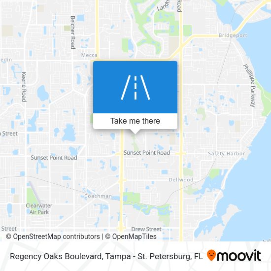 Regency Oaks Boulevard map