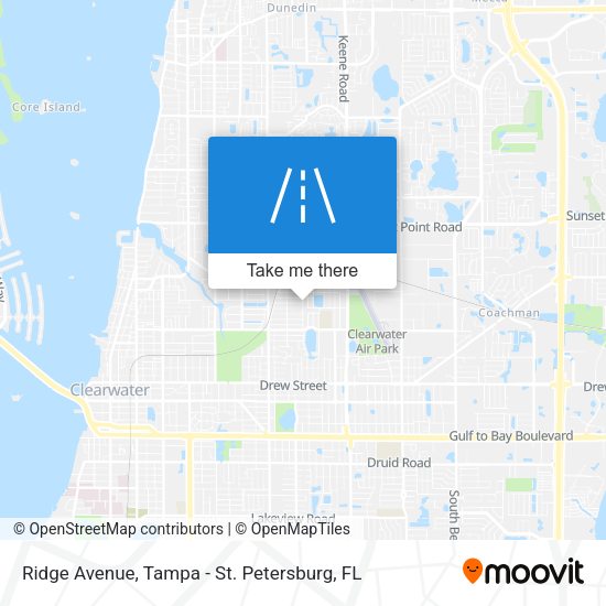 Ridge Avenue map