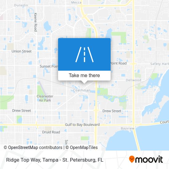 Ridge Top Way map