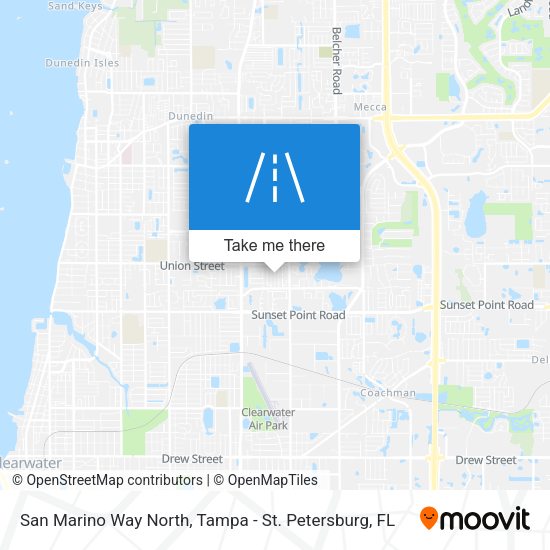 San Marino Way North map