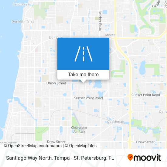 Santiago Way North map