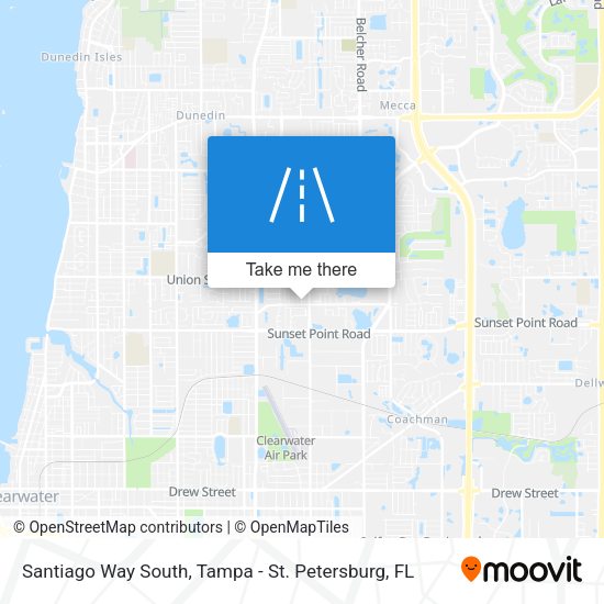 Santiago Way South map