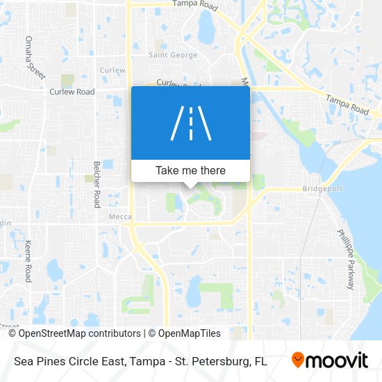 Sea Pines Circle East map