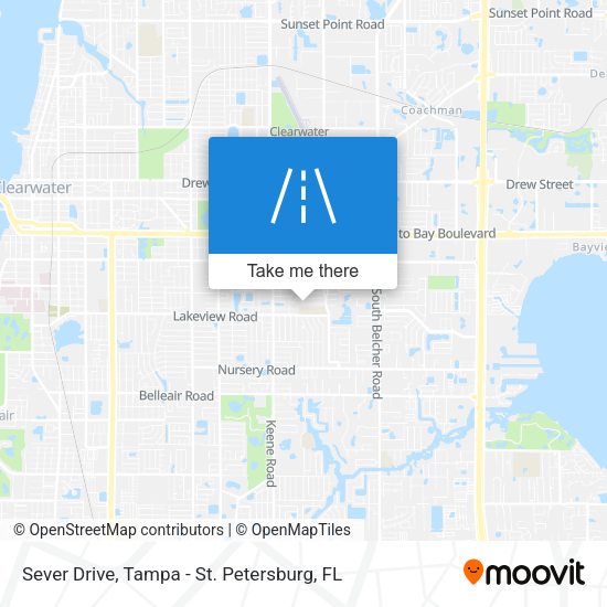 Sever Drive map