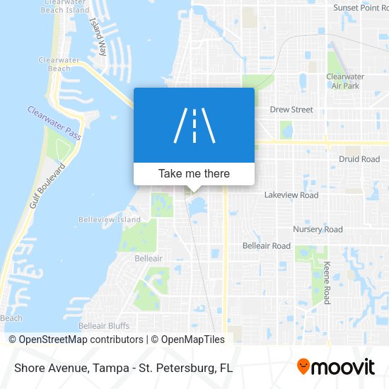 Shore Avenue map