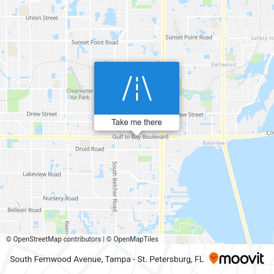 South Fernwood Avenue map