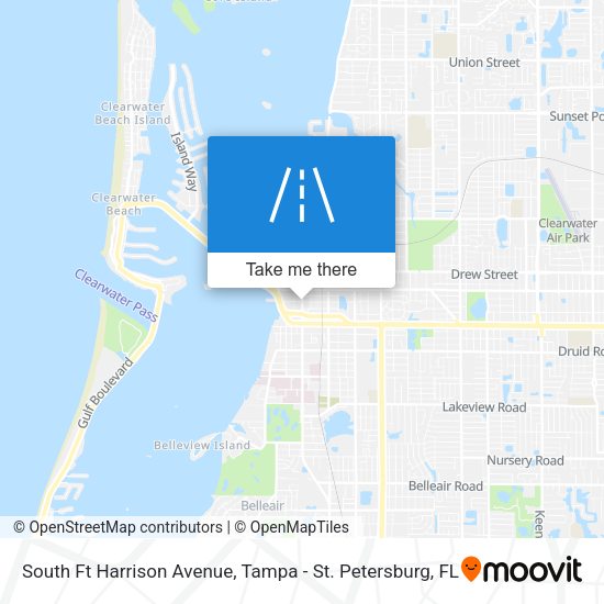 Mapa de South Ft Harrison Avenue