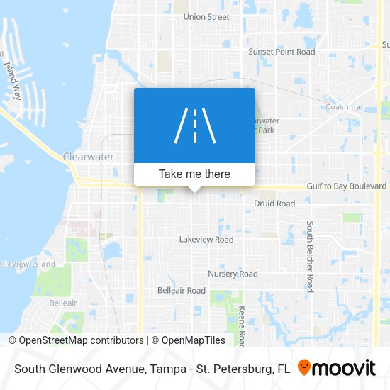 South Glenwood Avenue map