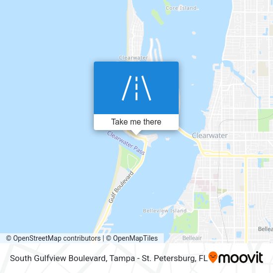 South Gulfview Boulevard map