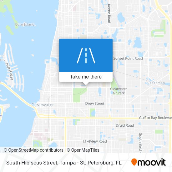 South Hibiscus Street map