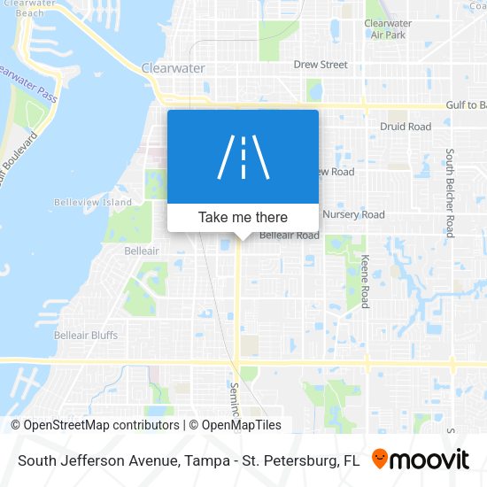 South Jefferson Avenue map