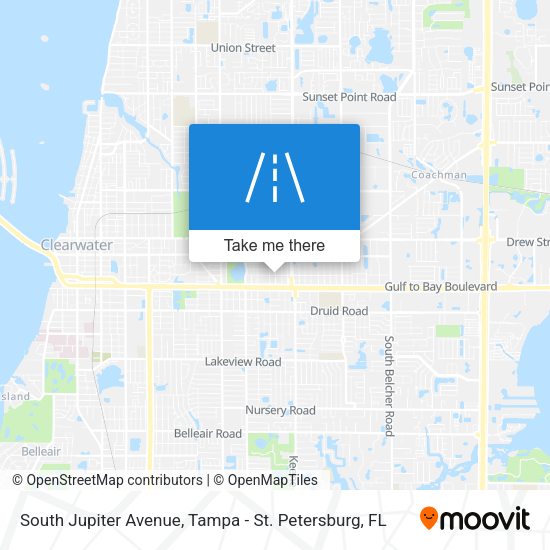 South Jupiter Avenue map
