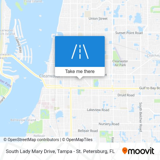 South Lady Mary Drive map